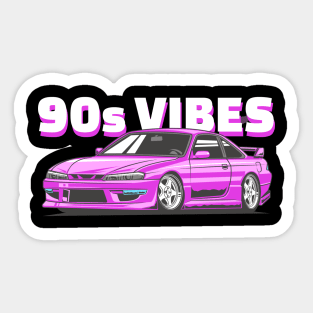 90s car vibe Sticker